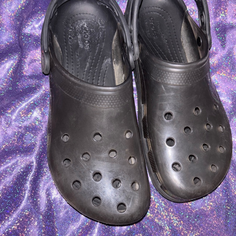 Black Translucent crocs - Picture 10 of 11